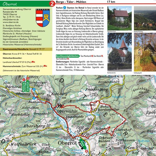 Erlebnisradler Tour Beispiel Oberrot und Rottal
